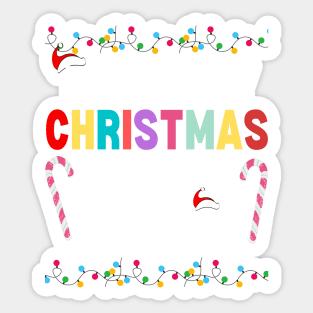 This Is My Christmas Pajama Shirt Funny Lights Christmas T-Shirt Sticker